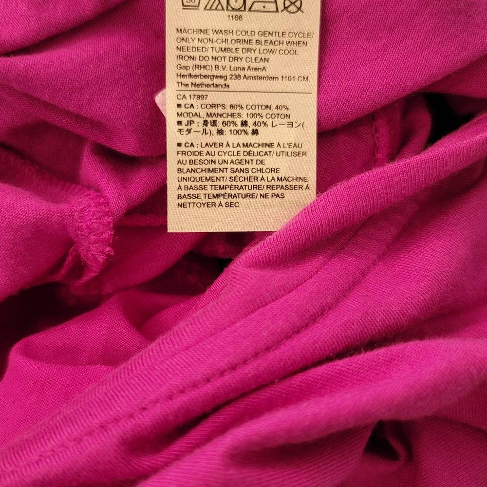 NEW Banana Republic Pink Embroidered Puff Sleeve Blouse - Picture 7 of 8